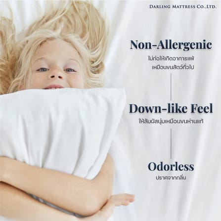หมอนหนุน DARLING MATTRESS รุ่นขนห่านเทียมนาโนเจล_2